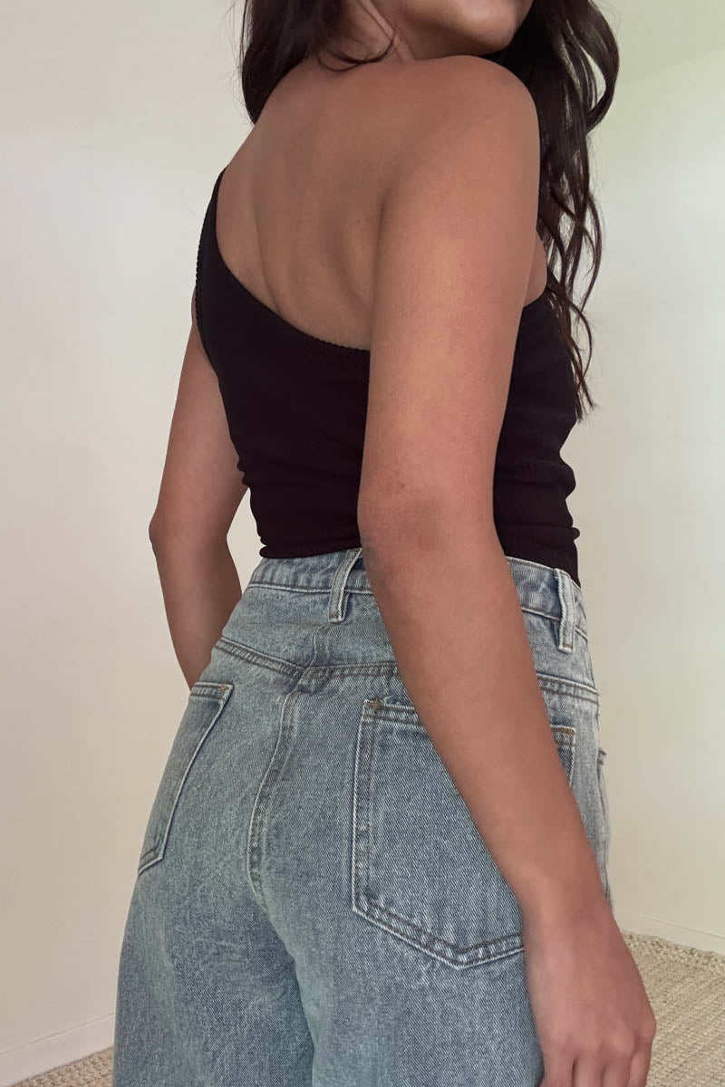 Knit One Shoulder Top