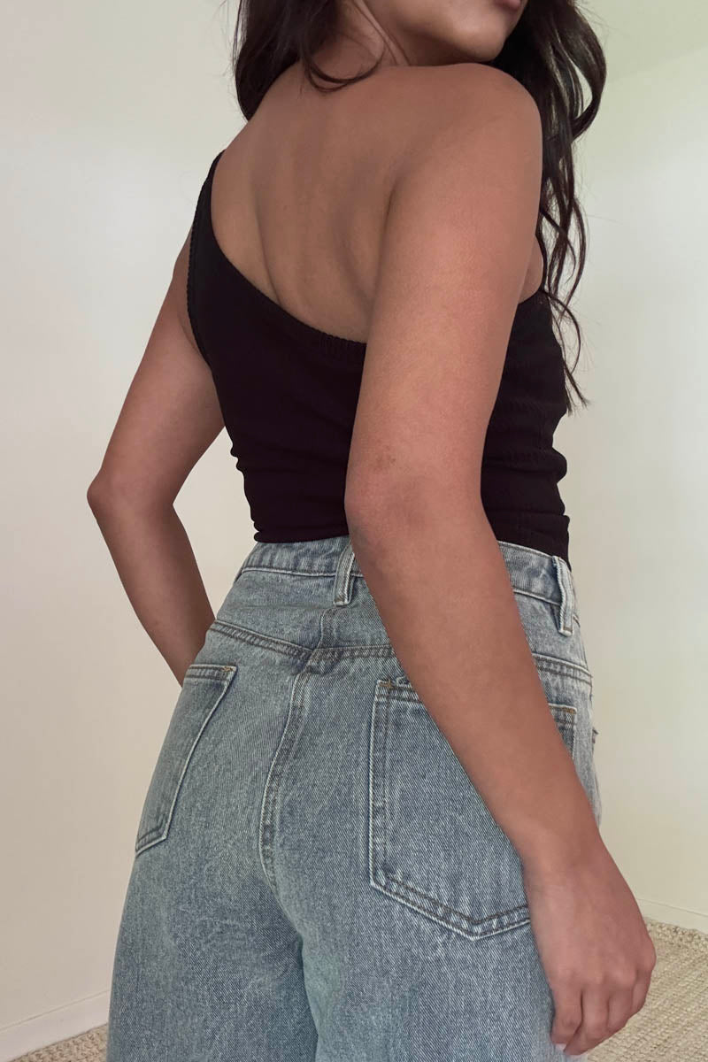 Knit One Shoulder Top