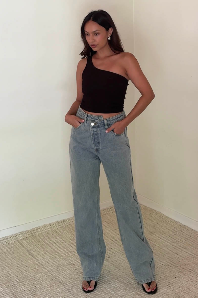 Knit One Shoulder Top