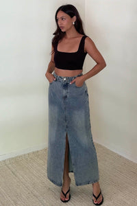 Knitted Back Twist Crop Top