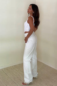 Knit Square Neck Boned Corset Top