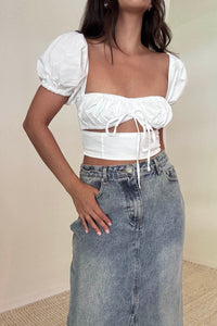 Classic Woven Cotton Ladies Top