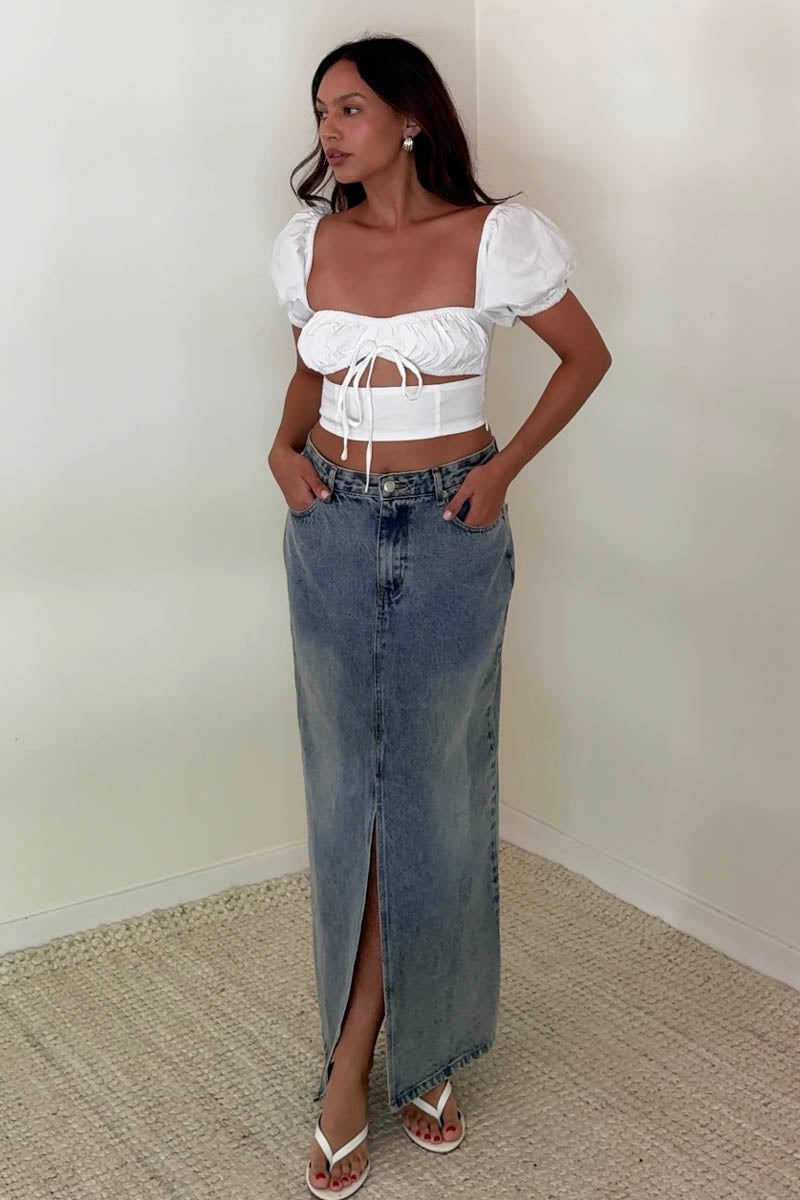 Classic Woven Cotton Ladies Top