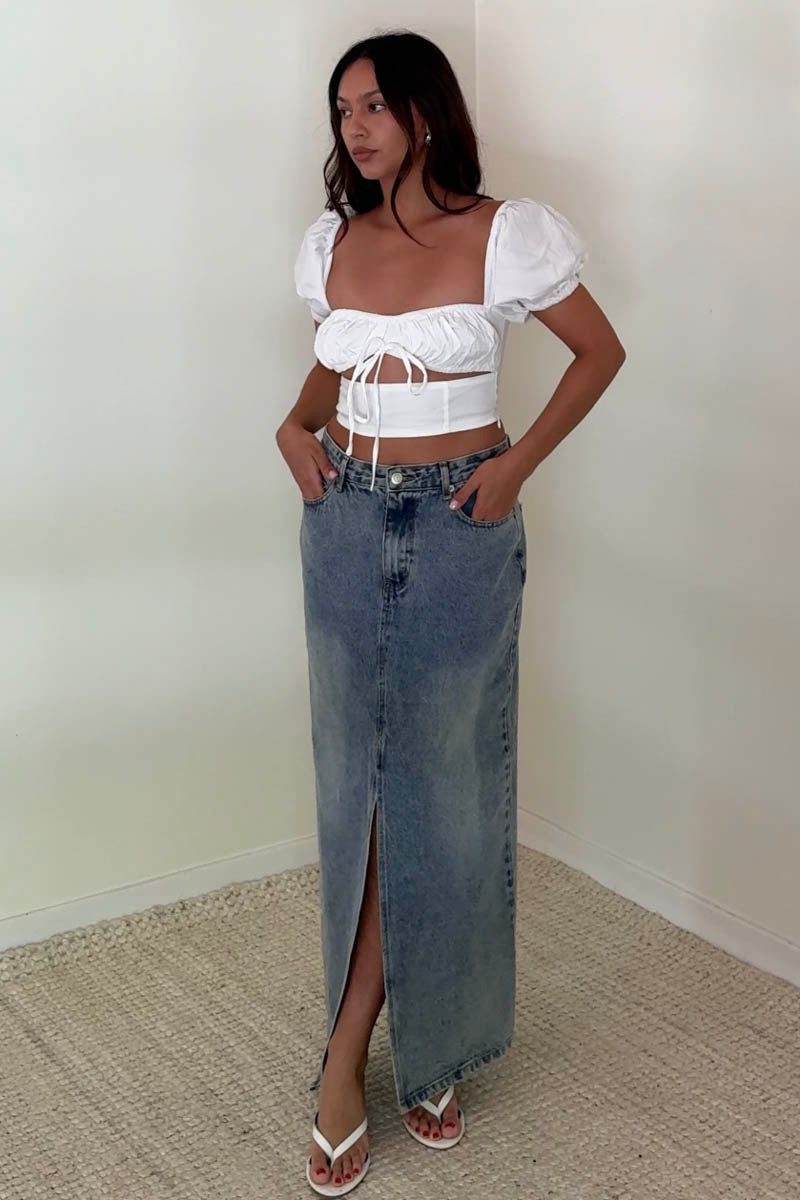 Classic Woven Cotton Ladies Top