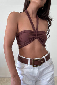 Halter Neck Knot Top