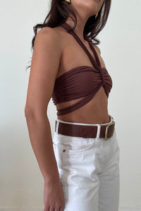 Halter Neck Knot Top