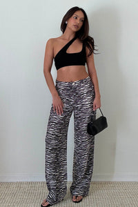 Asymmetric One Shoulder Cutout Crop Top