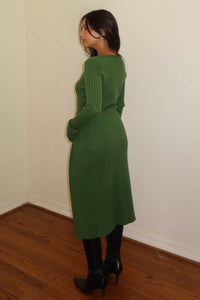 Ribbed Knit Maxi Cardigan Shorts Set
