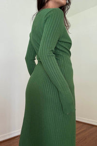 Ribbed Knit Maxi Cardigan Shorts Set