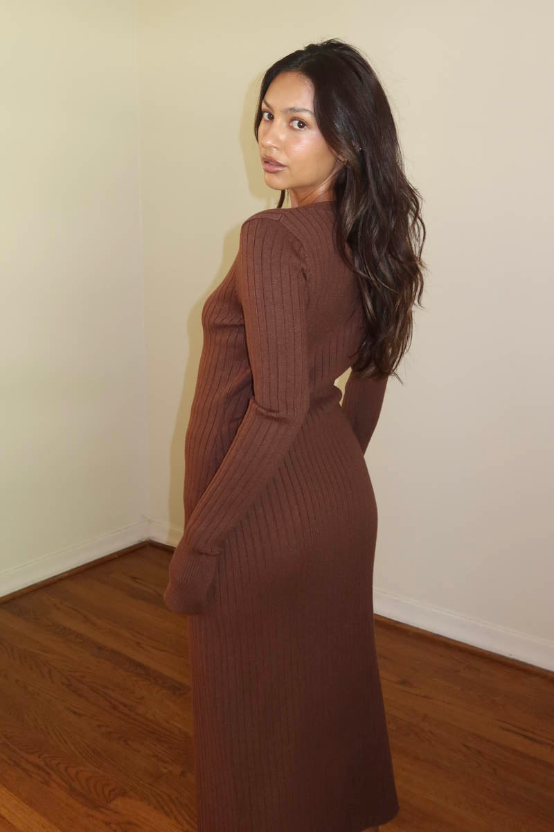 Ribbed Knit Maxi Cardigan Shorts Set