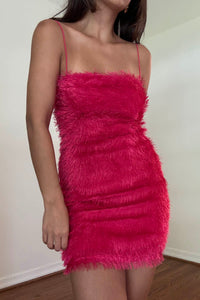 Feather Bodycon Mini Dress