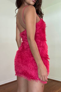 Feather Bodycon Mini Dress