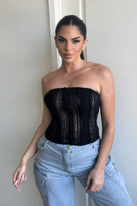 Lace Tube Corset Top
