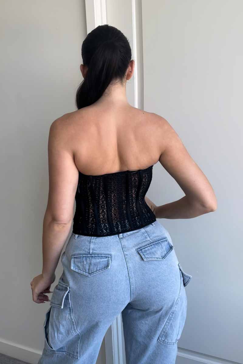 Lace Tube Corset Top