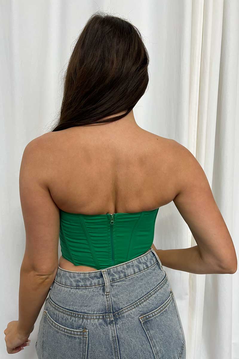 Sweetheart Neck Tube Corset Top
