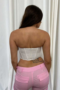 Sweetheart Neck Tube Corset Top