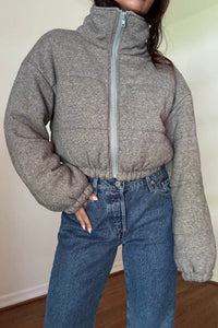 Knit Puffer Jacket