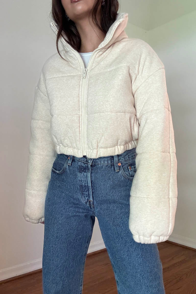 Knit Puffer Jacket