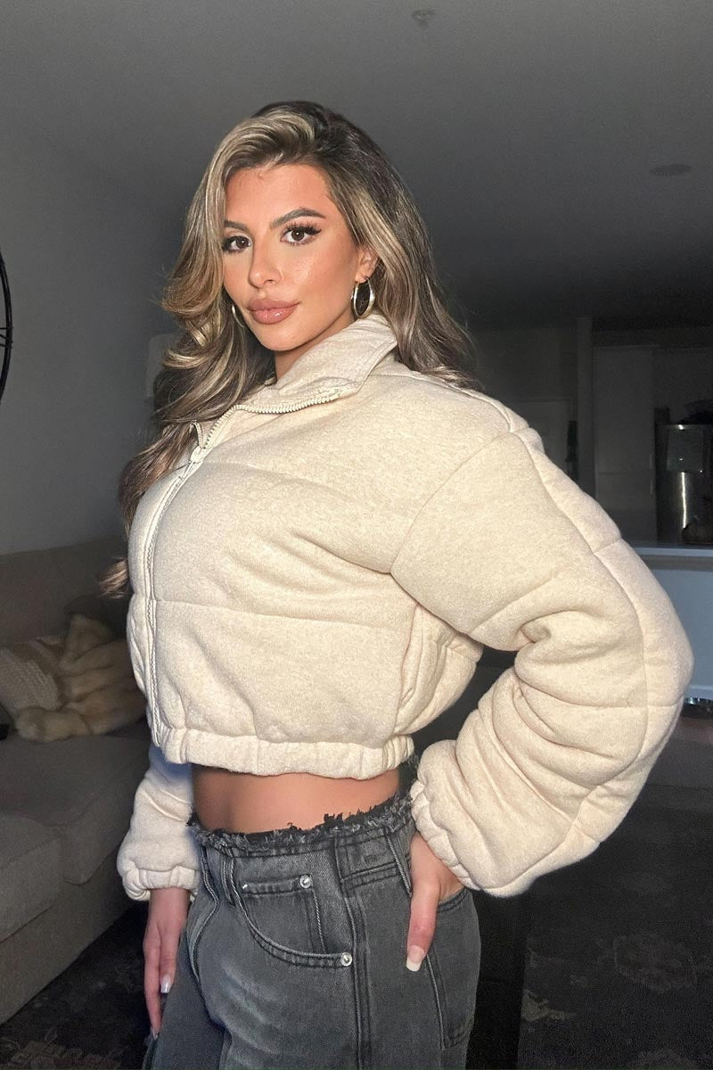 Knit Puffer Jacket