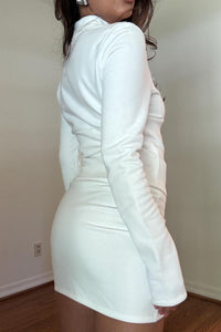 Motor Zip Up Top And Mini Skirt Set