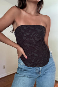 Front Seam Detail Corset Top