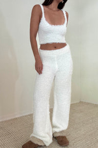 Knit Bralette And Pants Set