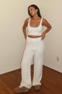 Knit Bralette, Pants w/ Cardigan 3pcs Sets