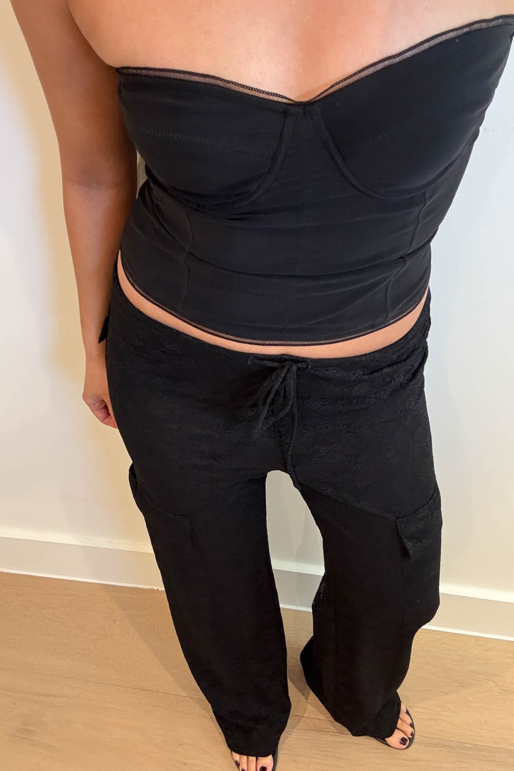 Tulle Contour Bandeau Corset Top