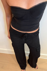 Tulle Contour Bandeau Corset Top