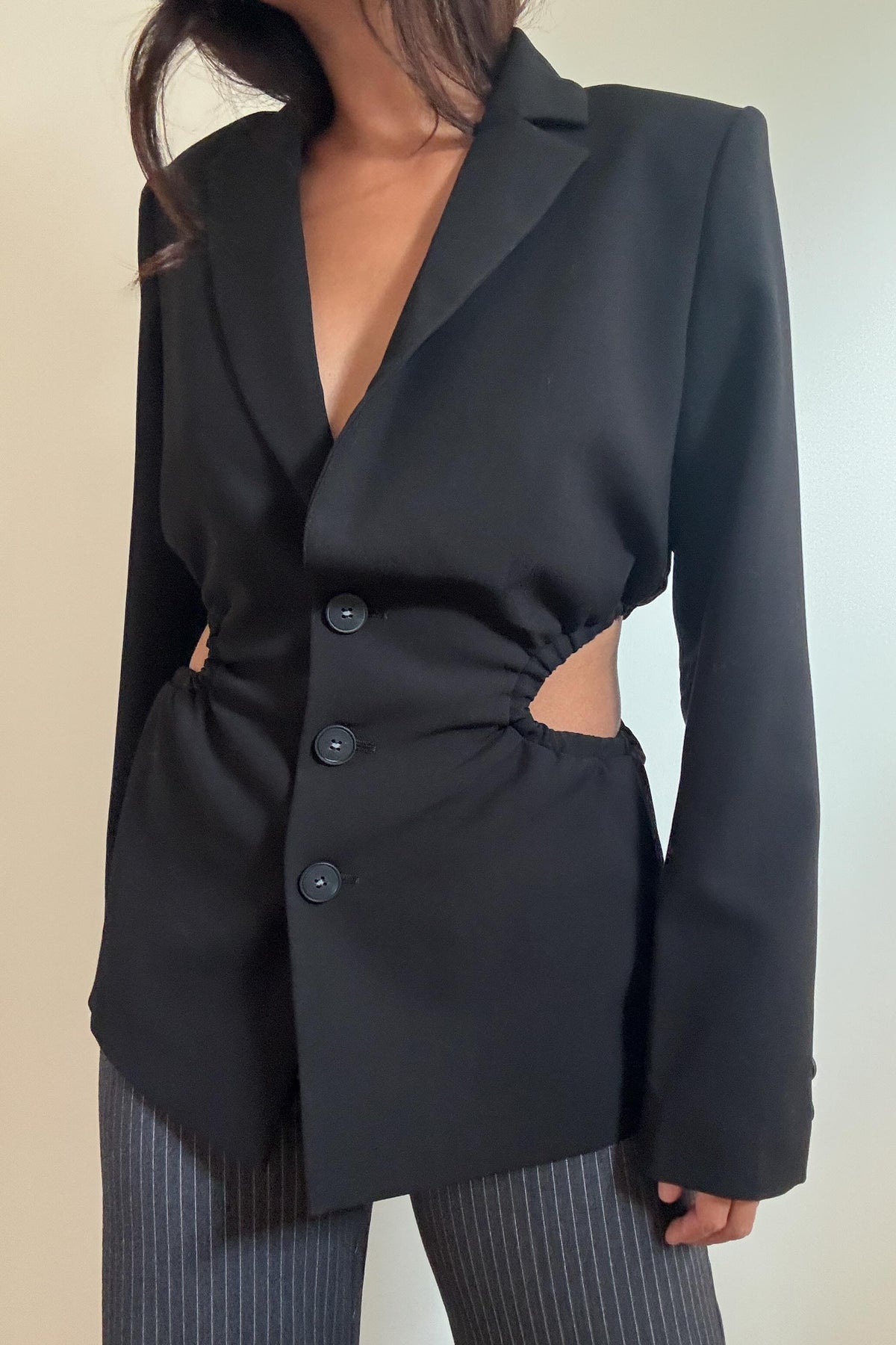Side Cut Out Detail Blazer