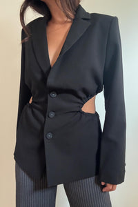 Side Cut Out Detail Blazer