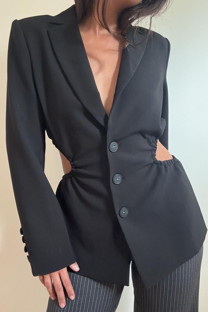 Side Cut Out Detail Blazer