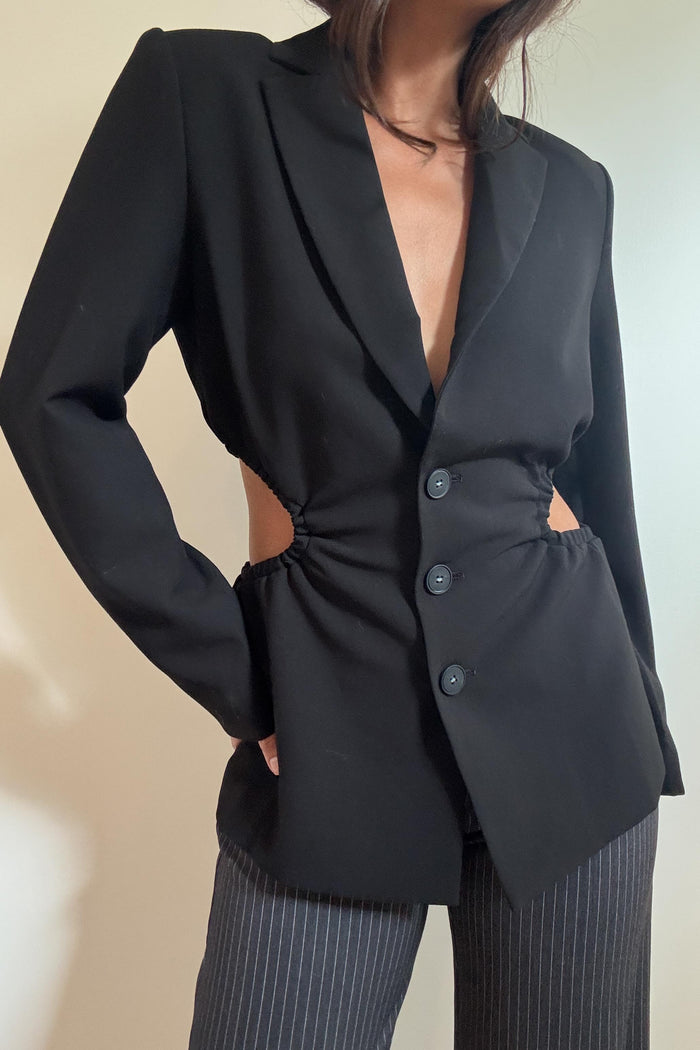 Side Cut Out Detail Blazer