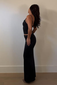 Scoop Neck Tank Top Maxi Skirt Set
