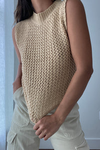 Knitted Sleeveless Top - TheOures