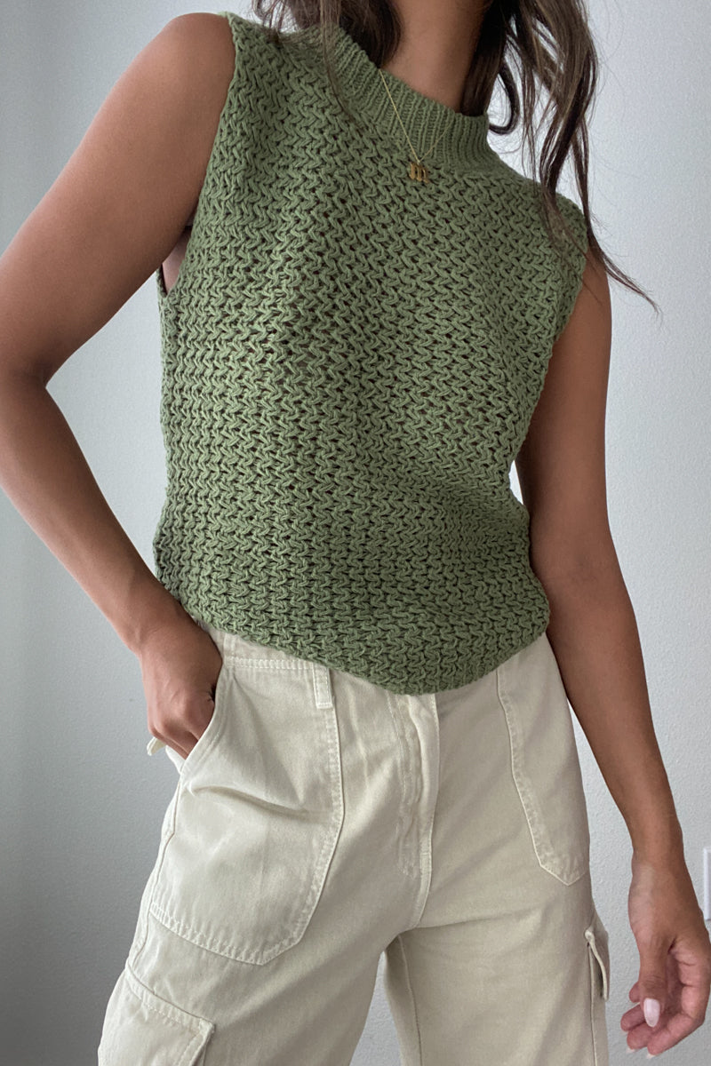 Knitted Sleeveless Top - TheOures