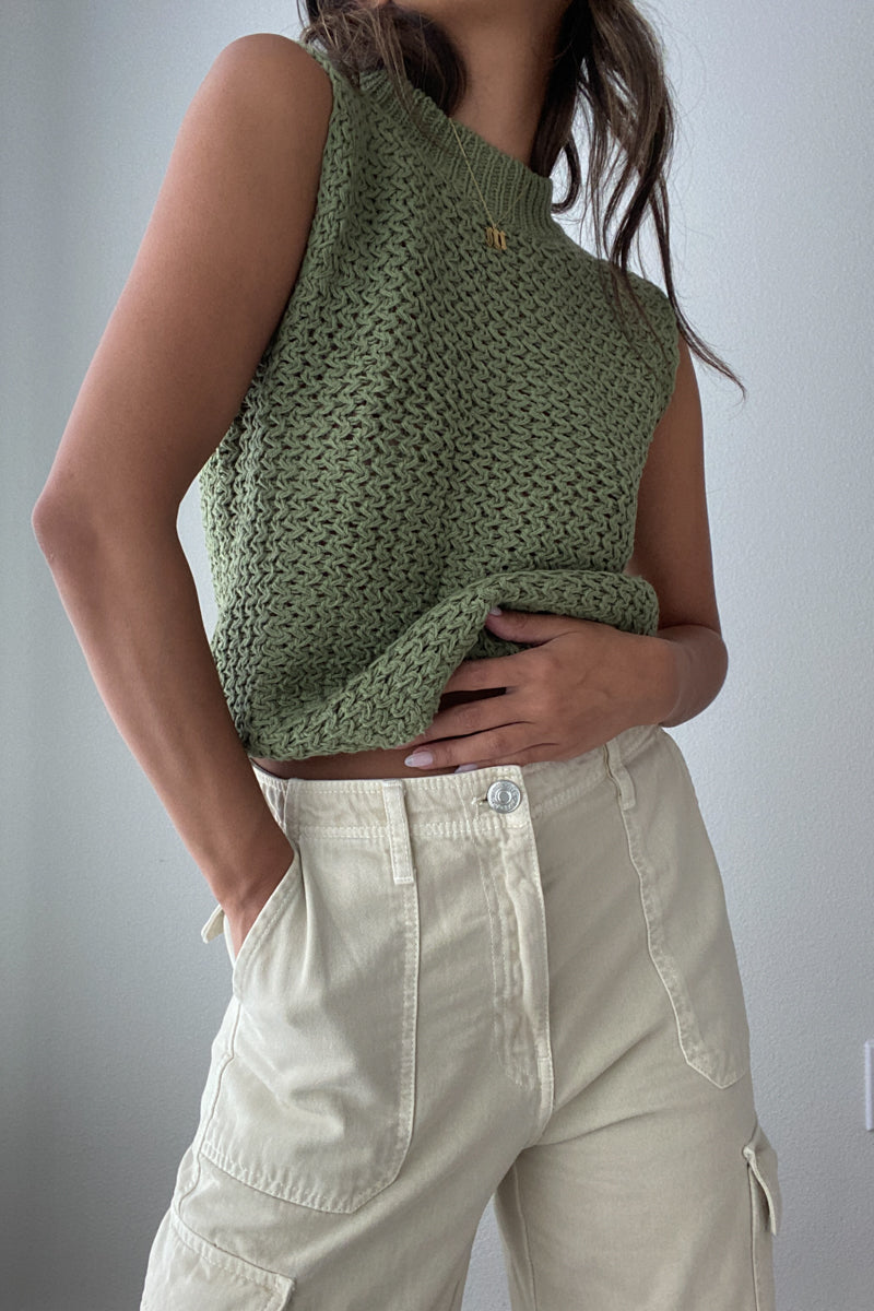 Knitted Sleeveless Top - TheOures