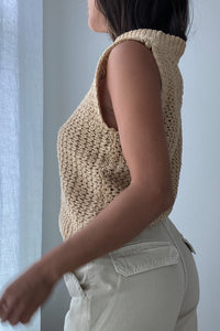 Knitted Sleeveless Top - TheOures