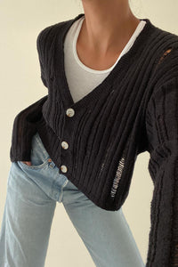 Openwork Knit Cardigan - TheOures