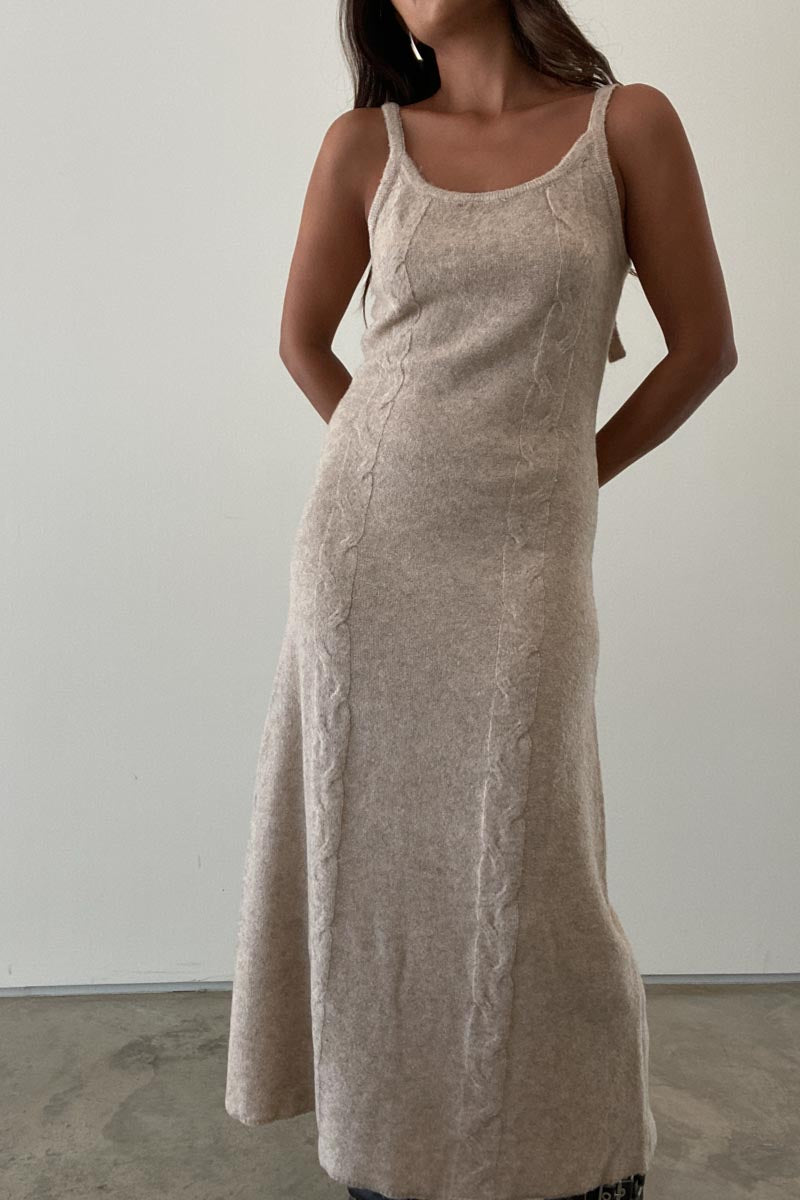 Cable Knit Maxi Dress - TheOures