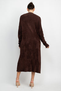 Oversized Soft Touch Knitted Long Cardigan